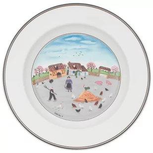 Villeroy & Boch Design Naif Talerz głęboki Zagroda średnica: 21 cm (10-2337-2704) - Talerze - miniaturka - grafika 1