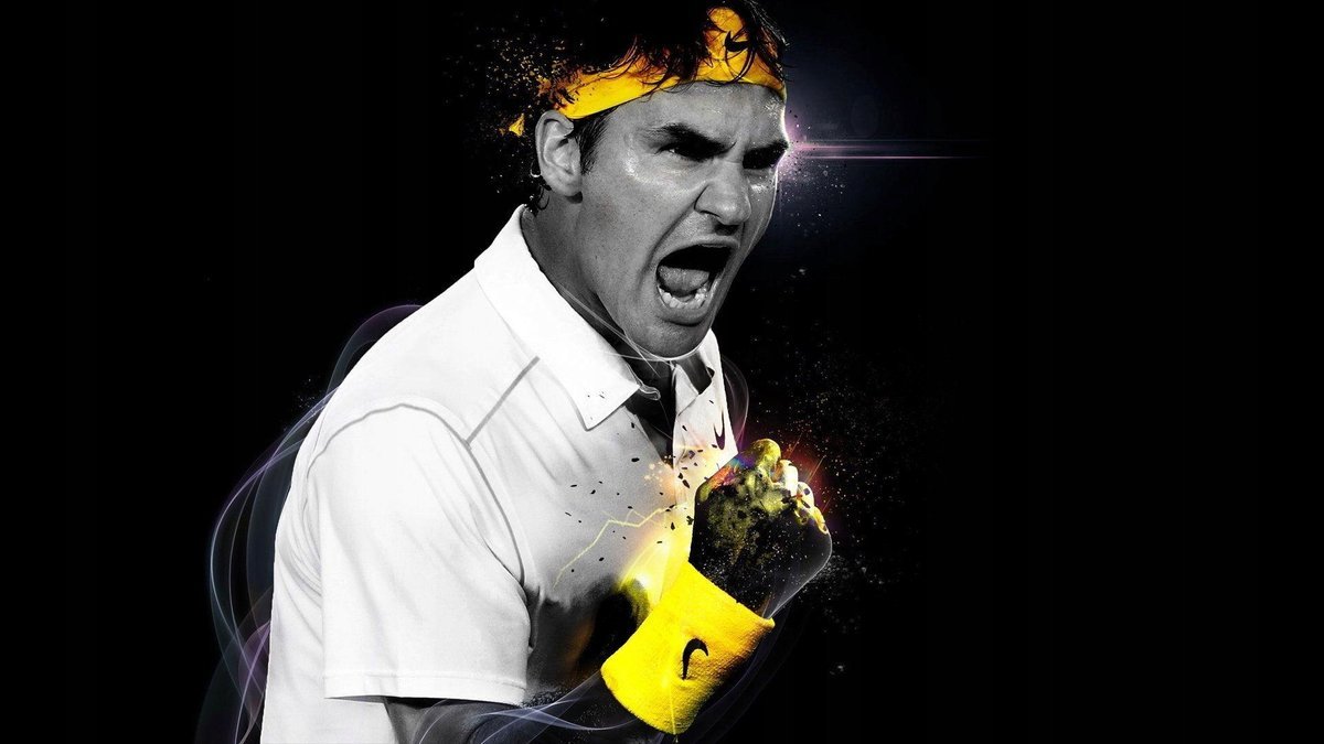 PODKŁADKA POD MYSZ Nadruk 22x18 cm Roger Federer Tenisista Tekst Prezent