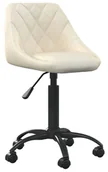 Fotele i krzesła biurowe - Elior Kremowy tapicerowany fotel obrotowy H7-N23 - miniaturka - grafika 1