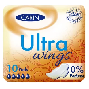 CARIN Ultra Wings podpaski higieniczne 10szt - Podpaski - miniaturka - grafika 1