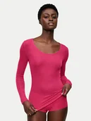 Piżamy damskie - Triumph Koszulka piżamowa Bauty Layers 10225060 Różowy Slim Fit - miniaturka - grafika 1
