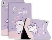 Etui do tabletów - Etui do Lenovo Tab M9 2023 Slimcase, Fioletowe z Motywem Psa - miniaturka - grafika 1