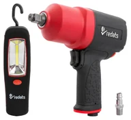 Klucze pneumatyczne - ZESTAW Klucz Pneumatyczny Udarowy 1900Nm REDATS P-180 1/2" + Lampa LED - miniaturka - grafika 1