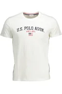 Portfele - T-SHIRT US POLO Z KRÓTKIMI RĘKAWAMI MĘSKI BIAŁY - miniaturka - grafika 1