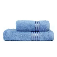 Ręczniki - Ręcznik kąpielowy, bawełniany 70 x 140, niebieski - miniaturka - grafika 1