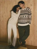 Dresy męskie - Reserved - Polarowe spodnie regular - oliwkowy - miniaturka - grafika 1