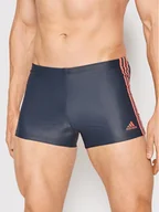 Kąpielówki męskie - Adidas Kąpielówki 3-Stripes HA0348 Granatowy - miniaturka - grafika 1