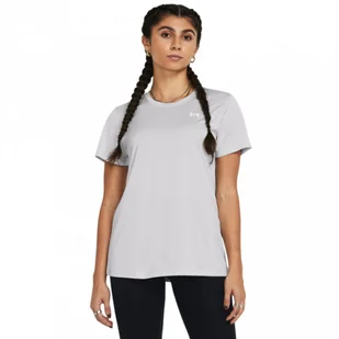 Damska koszulka treningowa Under Armour Tech SSC- Twist - szara - Koszulki i topy damskie - miniaturka - grafika 1