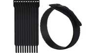Pozostałe akcesoria sieciowe - Opaski Rzepowe Organizer Kabli Do Spinania Self Straps 20X200 Mm – Czarne 10 Szt - miniaturka - grafika 1