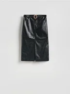 Spódnice - Reserved - Spódnica z ozdobnym paskiem - czarny - miniaturka - grafika 1