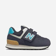 Buty dla chłopców - Buty sportowe dziecięce New Balance 574 IV574MS2 21.5 Granatowe (195173119250) - miniaturka - grafika 1