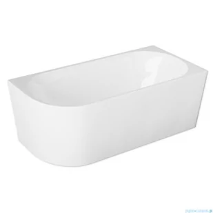 The North Bath Calia wanna wolnostojąca przyścienna prawa 170x80cm + syfon Klik-klak 6845-1701R - Wanny z hydromasażem - miniaturka - grafika 4