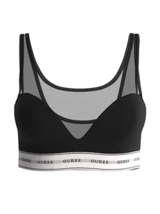 Damski biustonosz Guess Carrie Bralette - czarny - GUESS - Bielizna sportowa damska - miniaturka - grafika 1