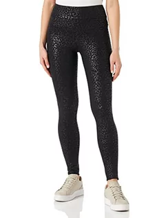 Legginsy - ONLY Onlshine legginsy damskie Noos, czarny/Aop:leo, XS - grafika 1