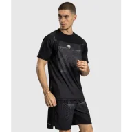 Kimona, stroje i obuwie - Venum Koszulka Techniczna Treningowa G-Fit Dry Tech T-shirt Deep Black/Desert Sand - miniaturka - grafika 1