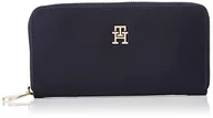 Portfele - Tommy Hilfiger Damskie portfele Poppy TH Large ZA, Space Blue, jeden rozmiar, niebieski (Kosmiczny Błękit) - miniaturka - grafika 1