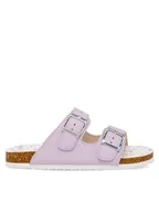 Buty dla dziewczynek - Nelli Blu Klapki P2025013K Fioletowy - miniaturka - grafika 1