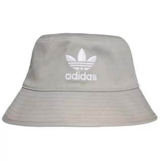 Czapki damskie - Czapka adidas Adicolor Trefoil Bucket Hat (kolor Szary/Srebrny, rozmiar OSFW) - grafika 1