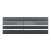 Ogrodzenia - Brama przesuwna Olaf ocynk RAL7016 struktura 400 x 158 cm bez przeciwwagi lewa - miniaturka - grafika 1