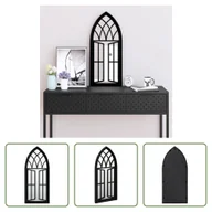 Lustra - The Living Store Lustro czarne 70x30 cm Żelazo do użytku wewnątrz pomieszczeń - miniaturka - grafika 1