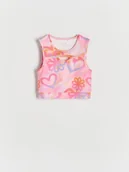 Koszulki dla dziewczynek - Reserved - Wzorzysty top - wielobarwny - miniaturka - grafika 1