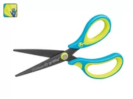 Przybory szkolne - Nożyczki Griffix ergonomiczne szpiczaste neon blue - miniaturka - grafika 1