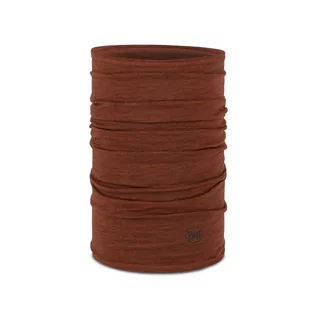 Czapki i chusty sportowe męskie - Chusta wielofunkcyjna Buff Merino Lightweight terracotta - ONE SIZE - grafika 1