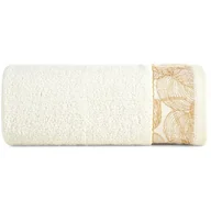 Ręczniki - Ręcznik 70 x 140 Kąpielowy Bawełna Agis 01 Krem - miniaturka - grafika 1
