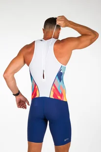 ZEROD Strój triathlonowy męski RACER TRISUIT kubik block - Bielizna sportowa męska - miniaturka - grafika 6