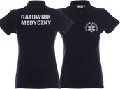 Odzież robocza - Promostars LPP - Koszulka Polo ratownicza granatowa damska odblaskowa - miniaturka - grafika 1