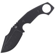 Noże - Nóż FOX Monkey Thumper Black G10, Black Stonewashed Niolox by Black Roc Knives (FX-633) - miniaturka - grafika 1