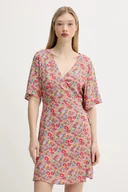 Sukienki - Rip Curl sukienka LAS DALLAS kolor różowy mini prosta 06PWDR - miniaturka - grafika 1