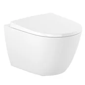 Miski WC - Roca Ona miska WC wisząca Rimless Supraglaze biała A346688S00 - miniaturka - grafika 1