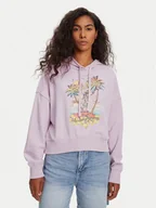 Bluzy damskie - Billabong Bluza All Time EBJFT00146 Fioletowy Boxy Fit - miniaturka - grafika 1