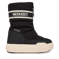 Buty dla dziewczynek - Śniegowce Moon Boot Jr Park Zip High Wp 80D3440080 S Czarny - miniaturka - grafika 1