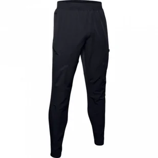 Męskie spodnie UNDER ARMOUR STRETCH WOVEN UTILITY CARGO - czarne - Spodnie sportowe męskie - miniaturka - grafika 1