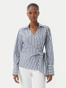 Koszule damskie - Tommy Hilfiger Koszula WW0WW49650 Niebieski Slim Fit - miniaturka - grafika 1