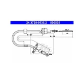 Sprzęgła - ATE LINKA SPRZĘGŁA 24.3728-0535.2 FIAT STRADA PICK-UP 1.2 03 24.3728-0535.2 - miniaturka - grafika 1