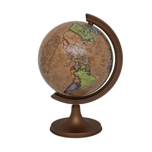 Globus retro żaglowce stopka drewno 11cm Sk - Globusy - miniaturka - grafika 1