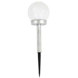 Saska Garden Saska Garden kula mleczna lampa solarna 10x35CM 1034010 - Lampy ogrodowe - miniaturka - grafika 1