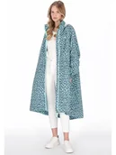 Kurtki i kamizelki sportowe damskie - Schmuddelwedda Płaszcz przeciwdeszczowy w kolorze granatowo-turkusowym - miniaturka - grafika 1