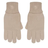 Rękawiczki - Rękawiczki Damskie Calvin Klein LV14F8021G Beżowy - miniaturka - grafika 1