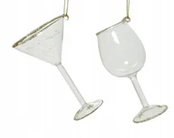 Bombki - Zawieszka na choinkę kieliszek bombka świąteczna 6x10 cm 1szt - miniaturka - grafika 1