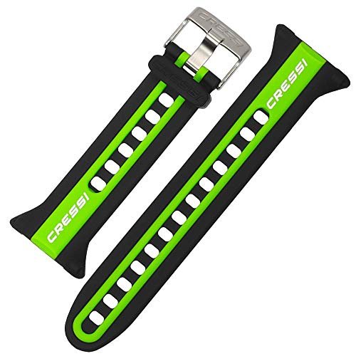 CRESSI Watch Style Band, oryginalny pasek do komputera Sub zegarek unisex dla dorosłych, czarny/limonkowy/biały, jeden rozmiar