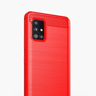 Carbon Case elastyczne etui pokrowiec Samsung Galaxy A51 5G niebieski - Etui i futerały do telefonów - miniaturka - grafika 7