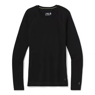 Koszulki sportowe damskie - Koszulka damska Smartwool Classic Thermal Merino 250 Base Layer Crew black - grafika 1