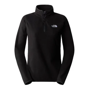 Bluza The North Face 100 Glacier 1/4 Zip Fleece 0A855MJK31 - czarna - Bluzy sportowe damskie - miniaturka - grafika 1