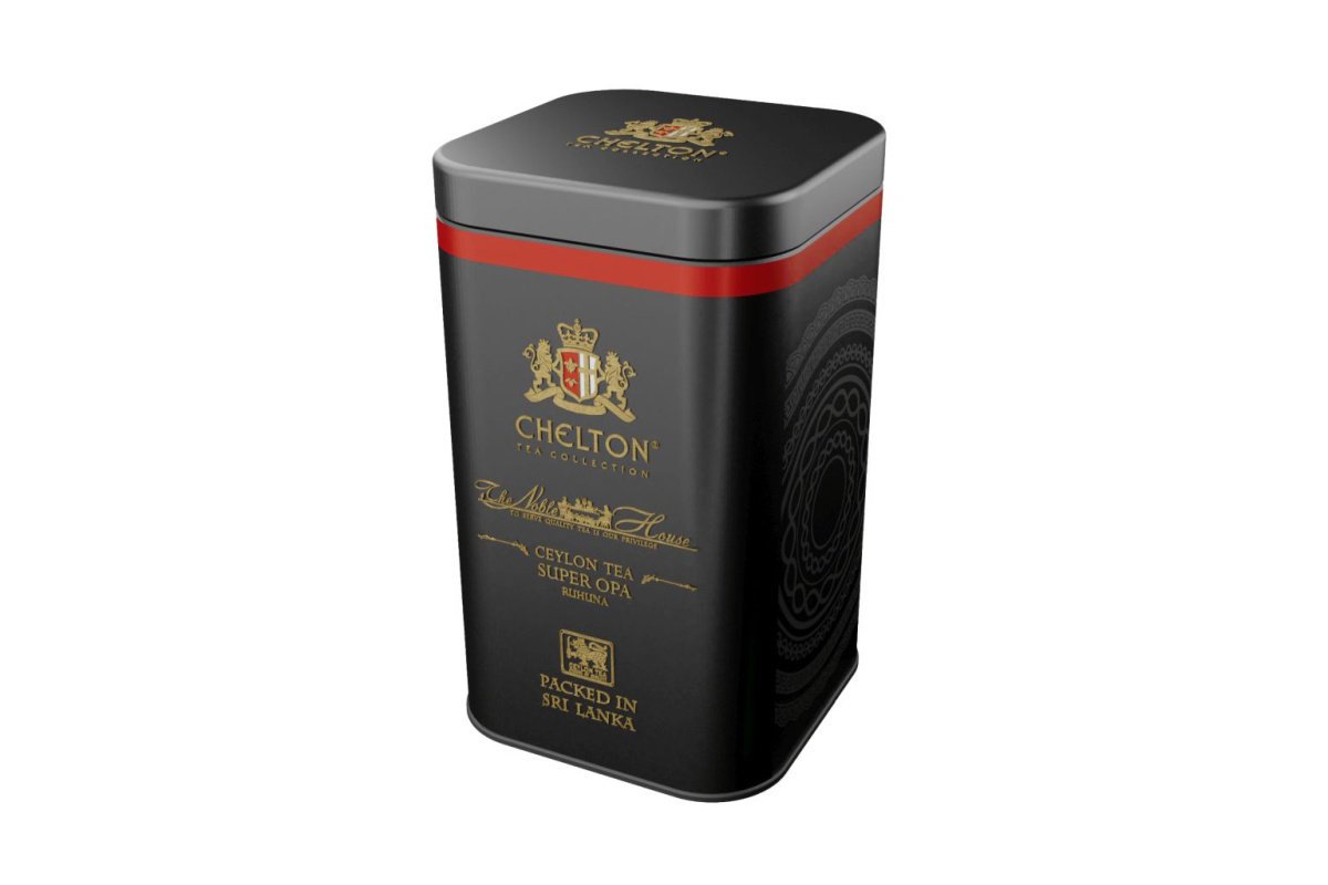 Herbata czarna 100g Chelton sri lanka liściasta sypana PUSZKA Super Opa