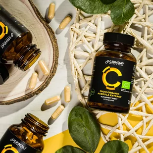 Grinday C From Organic Acerola extract, 60 kapsułek - Witaminy i minerały - miniaturka - grafika 3