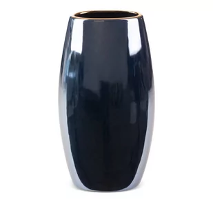 Eurofirany Wazon ceramiczny Amora wys. 35 cm granatowy - Wazony i flakony - miniaturka - grafika 1